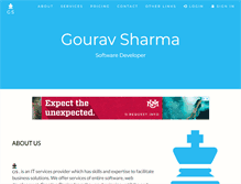 Tablet Screenshot of gouravsharma.com